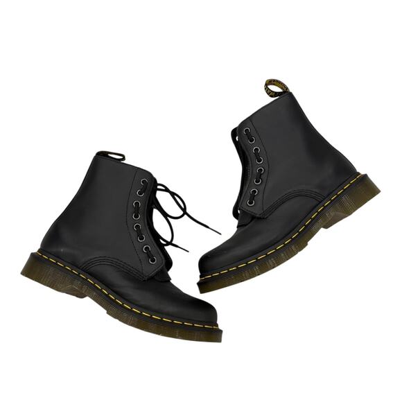 Dr. Martens 1460 Pascal Nappa Zipper Boots Women's US 7 Black Lace Up/Zip - Picture 9 of 9